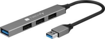 HUB USB Techly USB-A 3.2