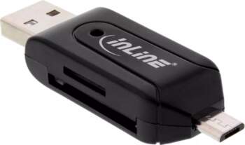 InLine OTG Dual Card Reader for