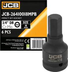 JCB Impact bit socket 3/4`` 18mm