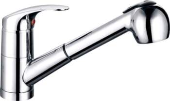 KITCHEN FAUCET WITH PULL OUT SPRAYER