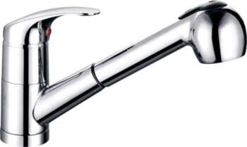 KITCHEN FAUCET WITH PULL OUT SPRAYER