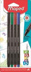 Maped Cienkopis GRAPH PEPS kolory basic