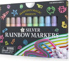Marvins Magic - Silver Rainbow Markers
