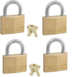 Master Lock Padlock 4 pcs. Set
