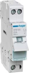 Modular switch with central position OFF