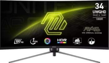 MSI MAG 345CQR computer monitor 86