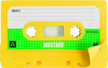 Mustard - Cassette Sticky Notes -