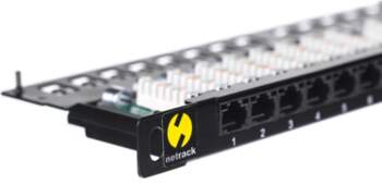 Netrack patchpanel 19`` 24 ports cat