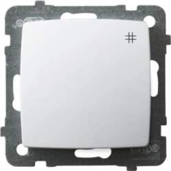 Ospel Karo cross connector single white