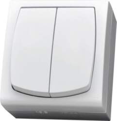 Ospel Madera double hermetic candlestick switch