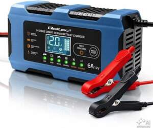 Qoltec Inteligentna ładowarka 12V 6A  Prostownik