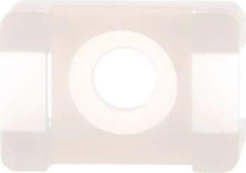 Saddle holder for cable ties white