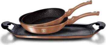 Set of frying pans + grill