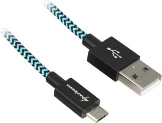 Cable USB 2.0 A-B black/blue