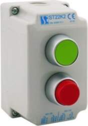 Spamel 2-hole control box with green