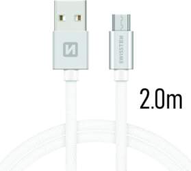 Swissten Textile Quick Charge Universal Micro