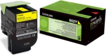 Toner Lexmark 802Y yellow  return  1000