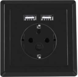 Wall Socket 230V 2x USB 2