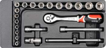 YATO PVC TRAY WITH 22PCS SOCKET