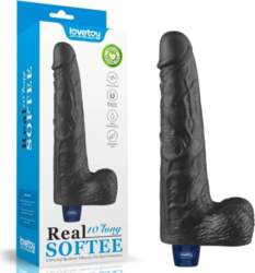 10" REAL SOFTEE Rechargeable TPE Vibrating