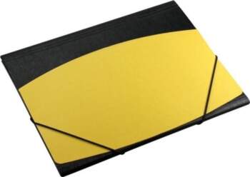 A4 folder with elastic band black