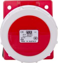 Angular board socket 16A 5P 400V