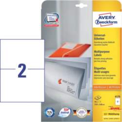 Avery 6176 self-adhesive label Rectangle Permanent