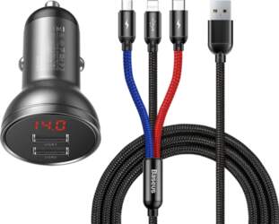 Baseus AB2XUSBAKBK mobile device charger Universal
