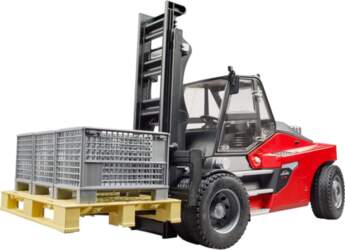 Bruder Linde HT160 forklift with pallet