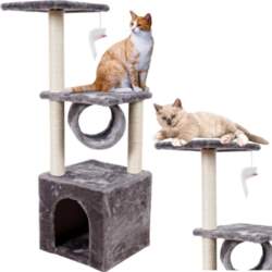 Cat scratching post with house and