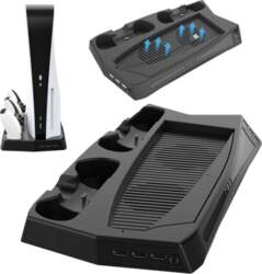 Charging stand with cooling fan for