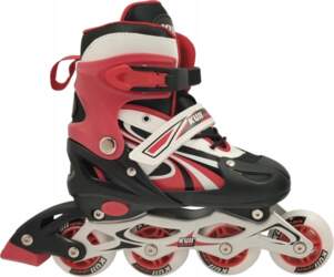 Children`s Adjustable Red Solid Roller Skates