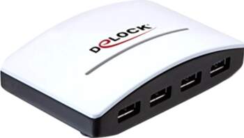 DELOCK USB-HUB 4-Port USB3.0 weiß