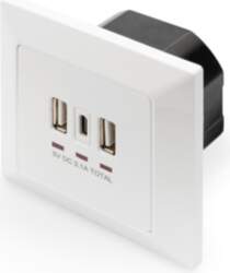 Digitus  Socket with USB A  USB-C