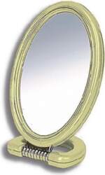 Donegal double-sided cosmetic mirror  oval  color