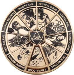 Dungeons  Dragons 24k Gold Plated Alignment