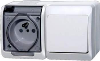 Elektro-Plast Hermes Stair switch + socket