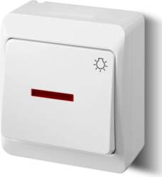 Elektro-Plast Surface-mounted switch ŁNT Hermes light