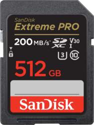 Extreme PRO 512 GB SDXC  memory