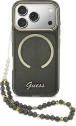Guess IML Glitters Script Strap MagSafe