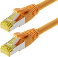 Helos Patchkabel S/FTP Cat 6a gelb