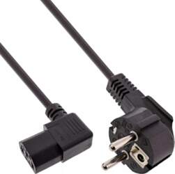 InLine power cable  CEE 7/7 angled