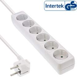 InLine Socket strip 6-way earth contact