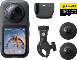 Insta360 X6 Motorcycle Bundle  midnight black