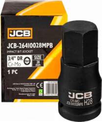JCB Impact bit socket 3/4`` 28mm