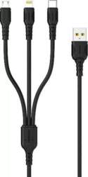 Kabel USB Denmen USB-A - USB-C