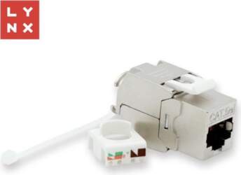LYNX keystone STP Cat5e  self-tapping  silver