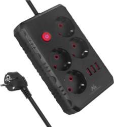 Maclean power strip  4-socket extension cable