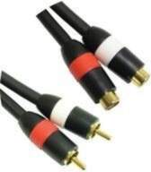MicroConnect 2xRCA - 2xRCA 2 5m
