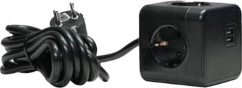 MicroConnect PowerCube Duo USB Power 3m